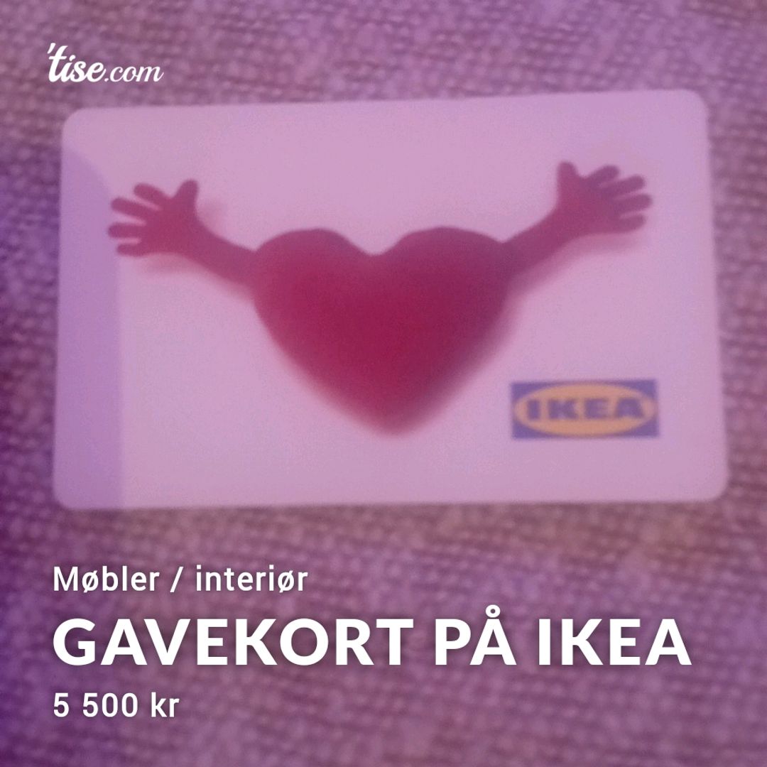 GAVEKORT PÅ IKEA