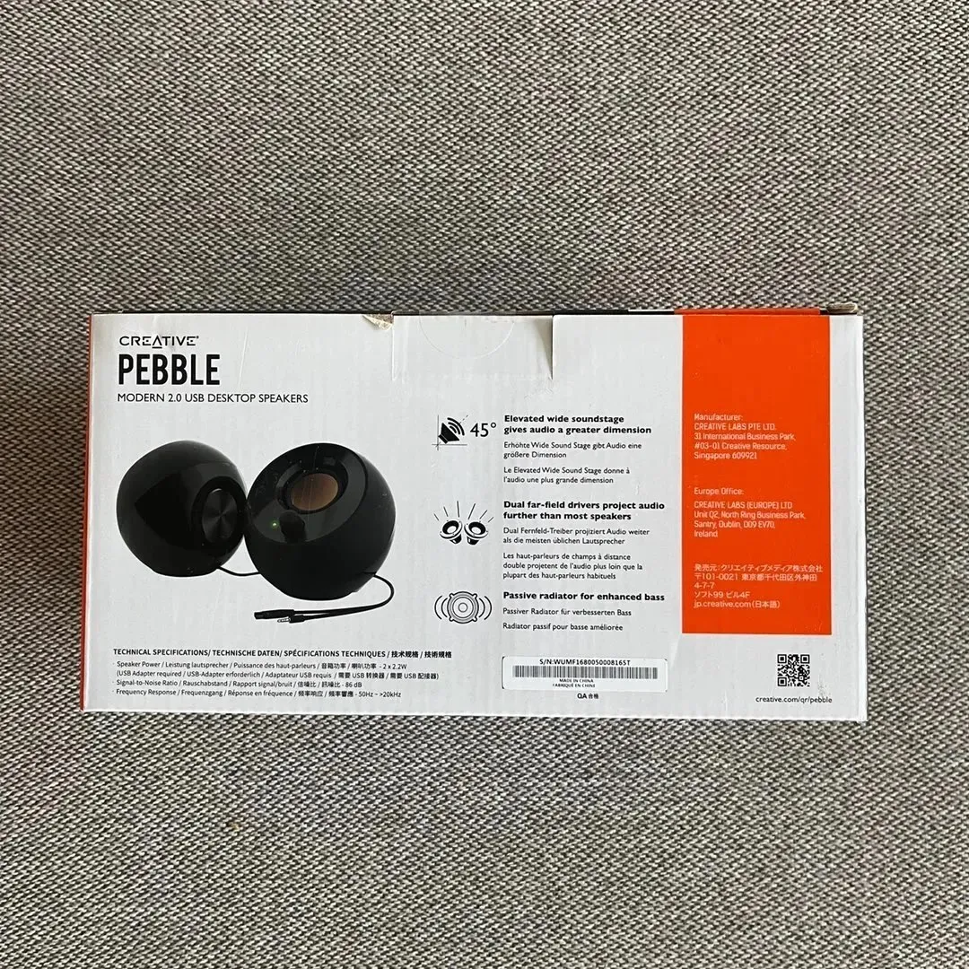 Pebble speakers