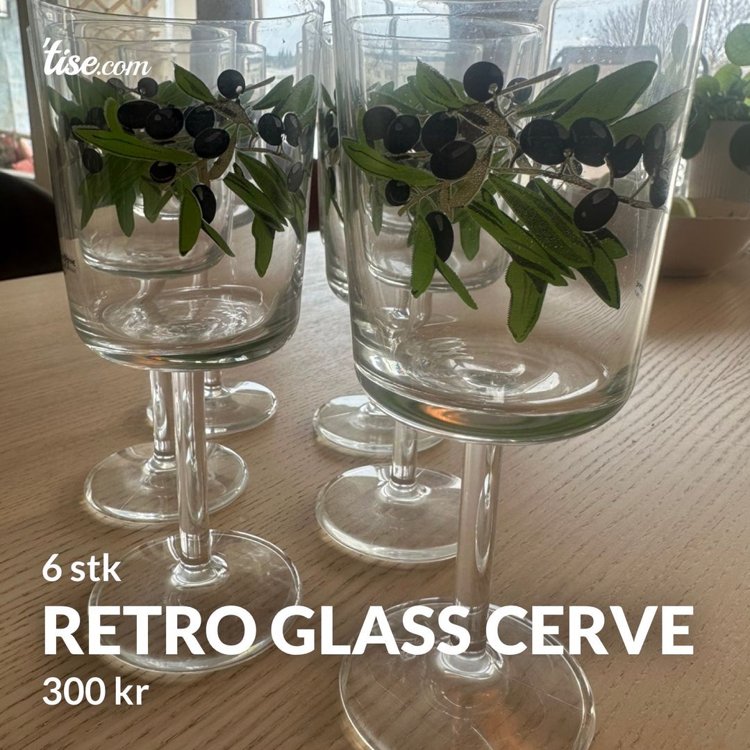 Retro glass Cerve