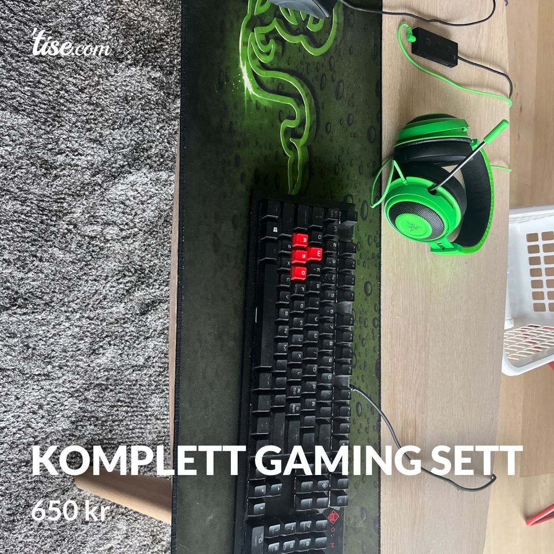 Komplett gaming sett