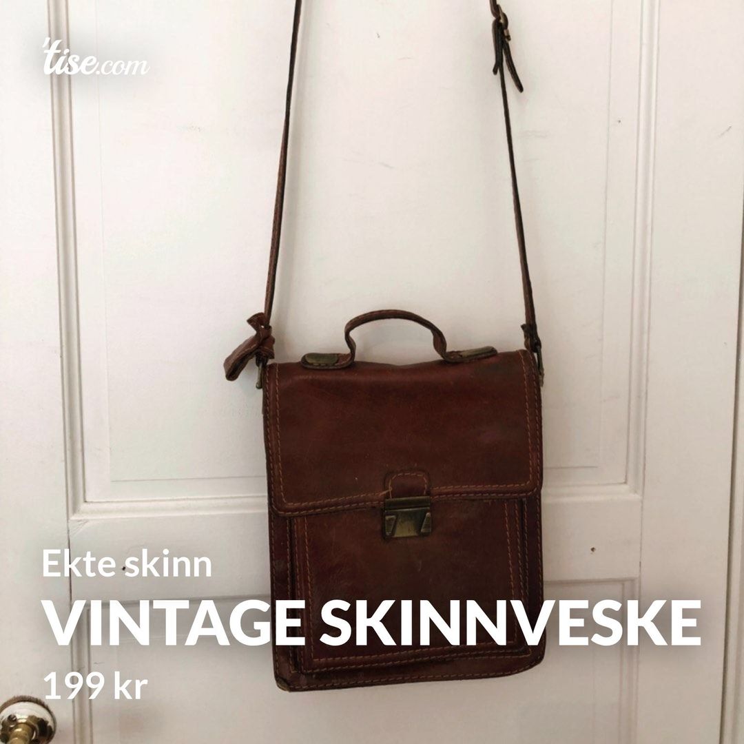 Vintage skinnveske