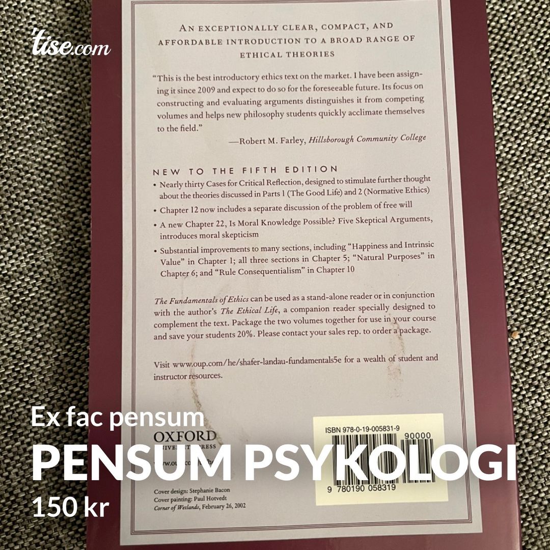 Pensum psykologi