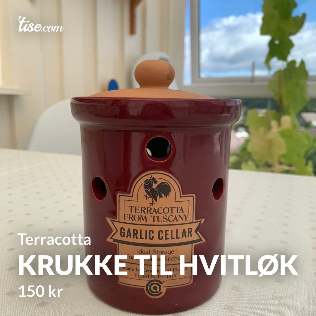 Krukke til hvitløk