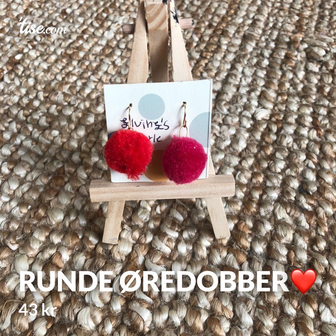 Runde øredobber❤️