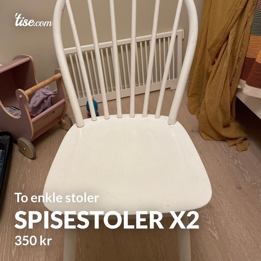 Spisestoler x2