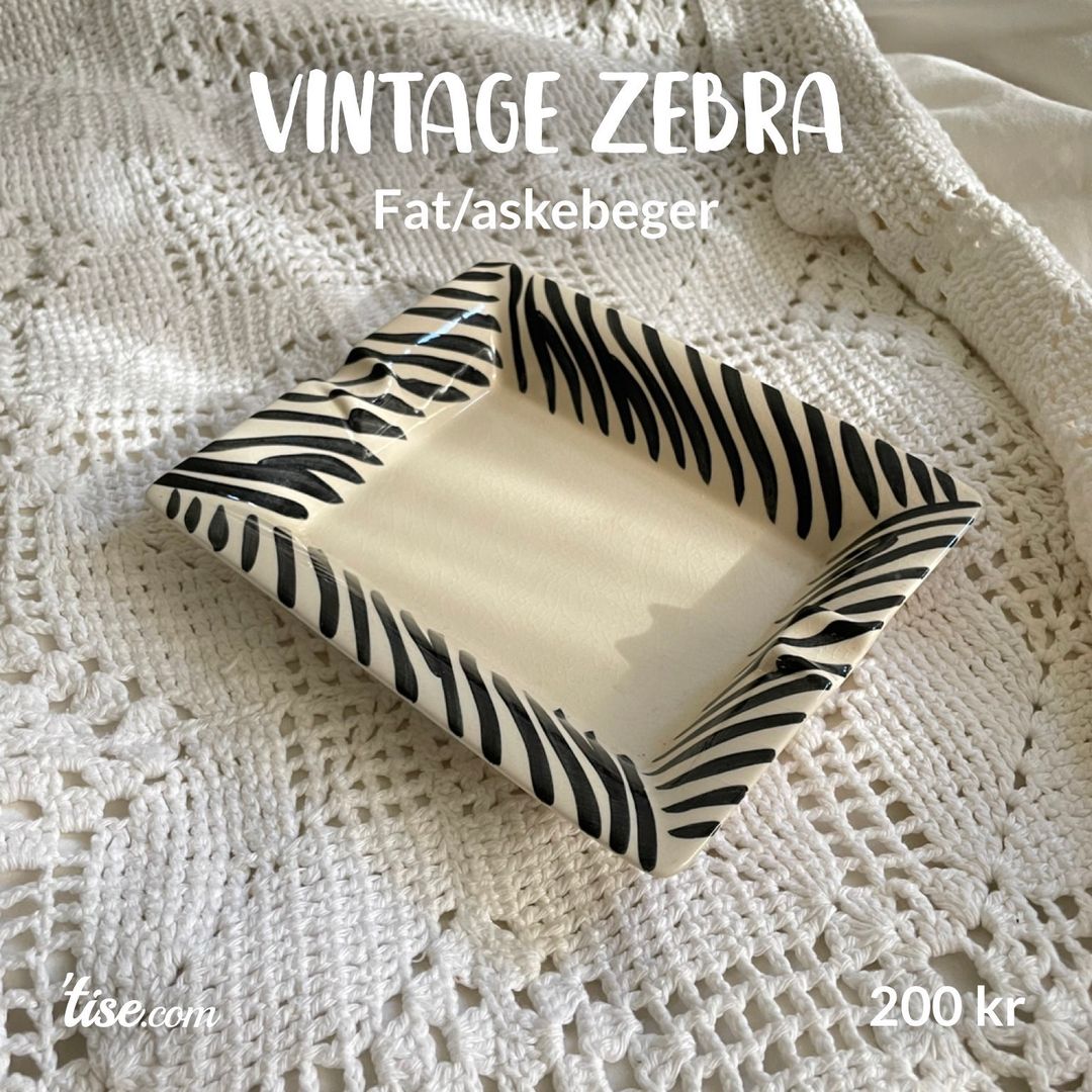 Vintage zebra