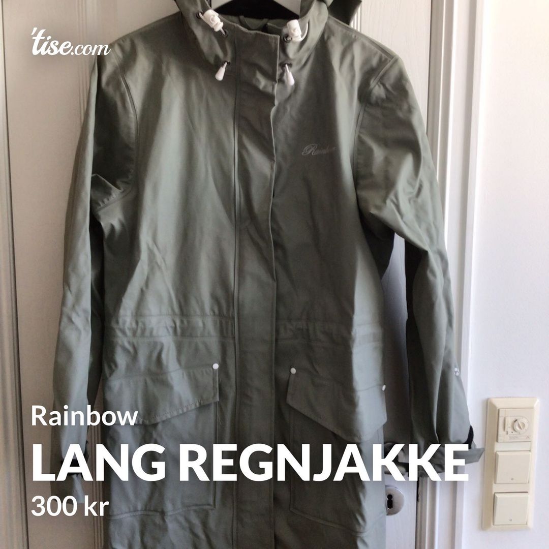 Lang regnjakke