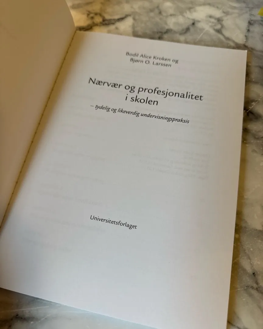 Nærvær og profesjon-