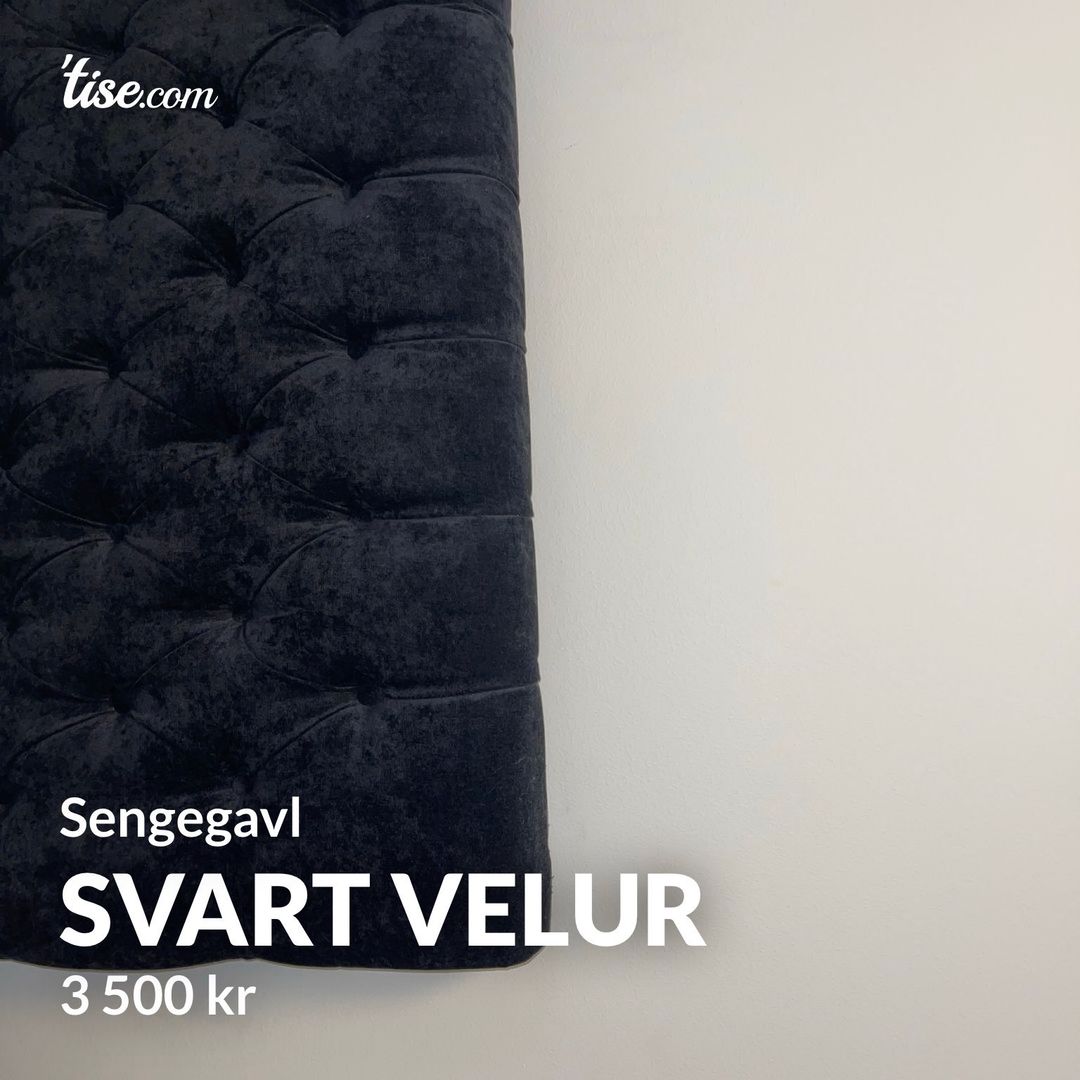 Svart velur