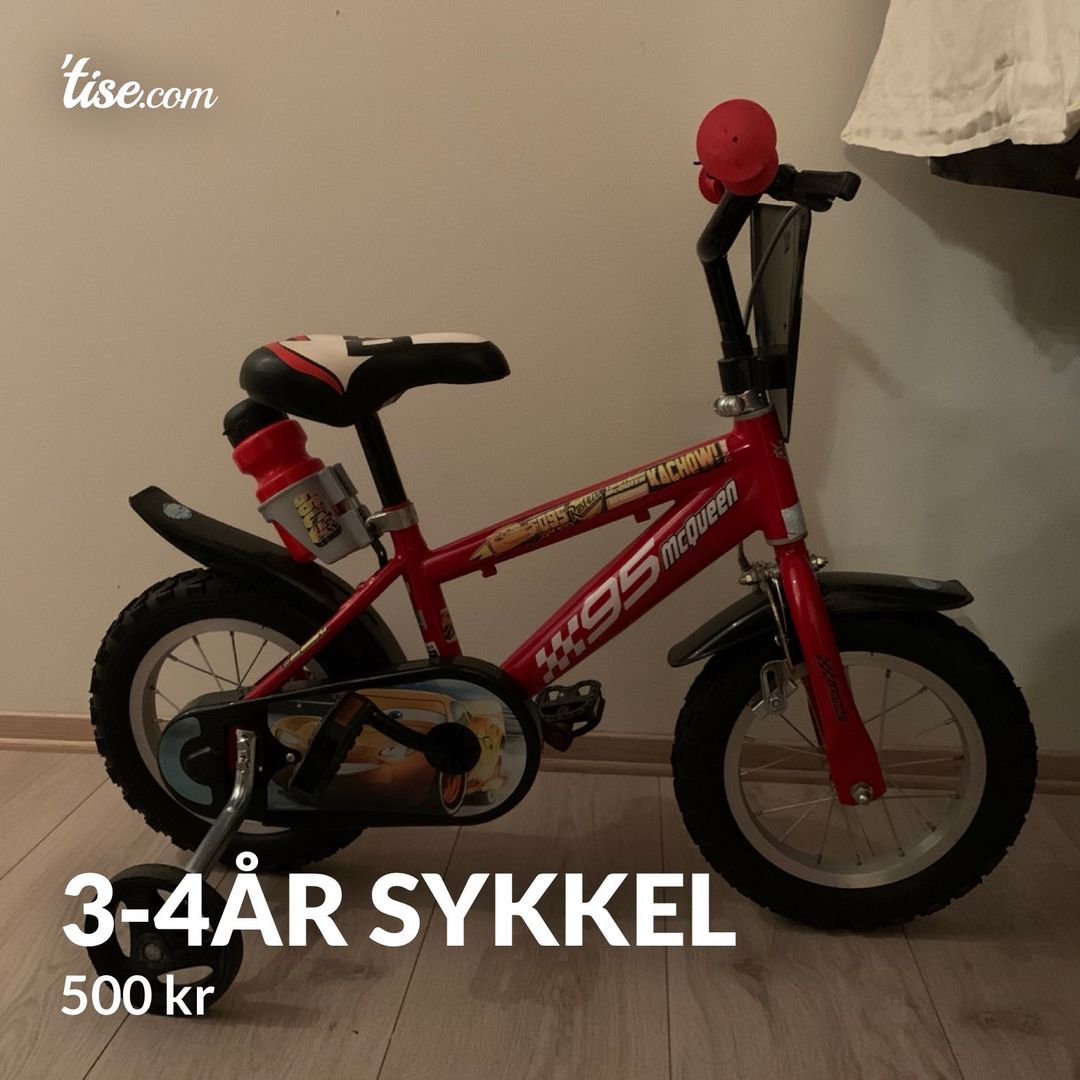 3-4år sykkel