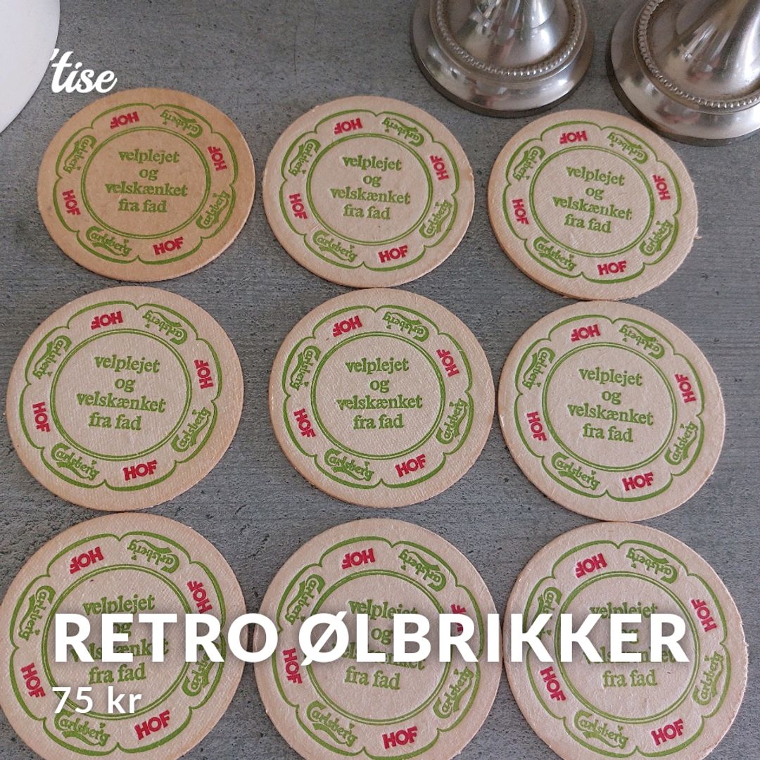 Retro Ølbrikker