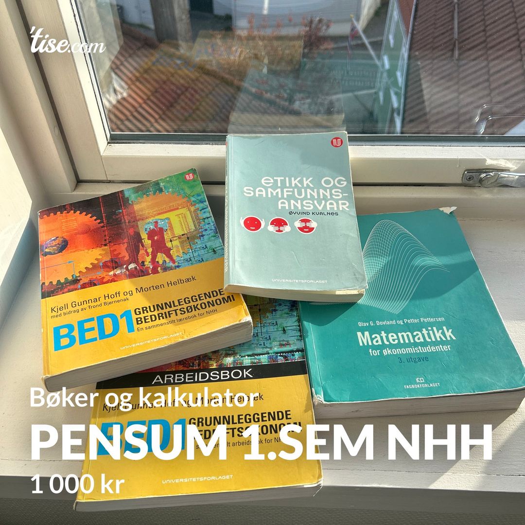 Pensum 1sem NHH