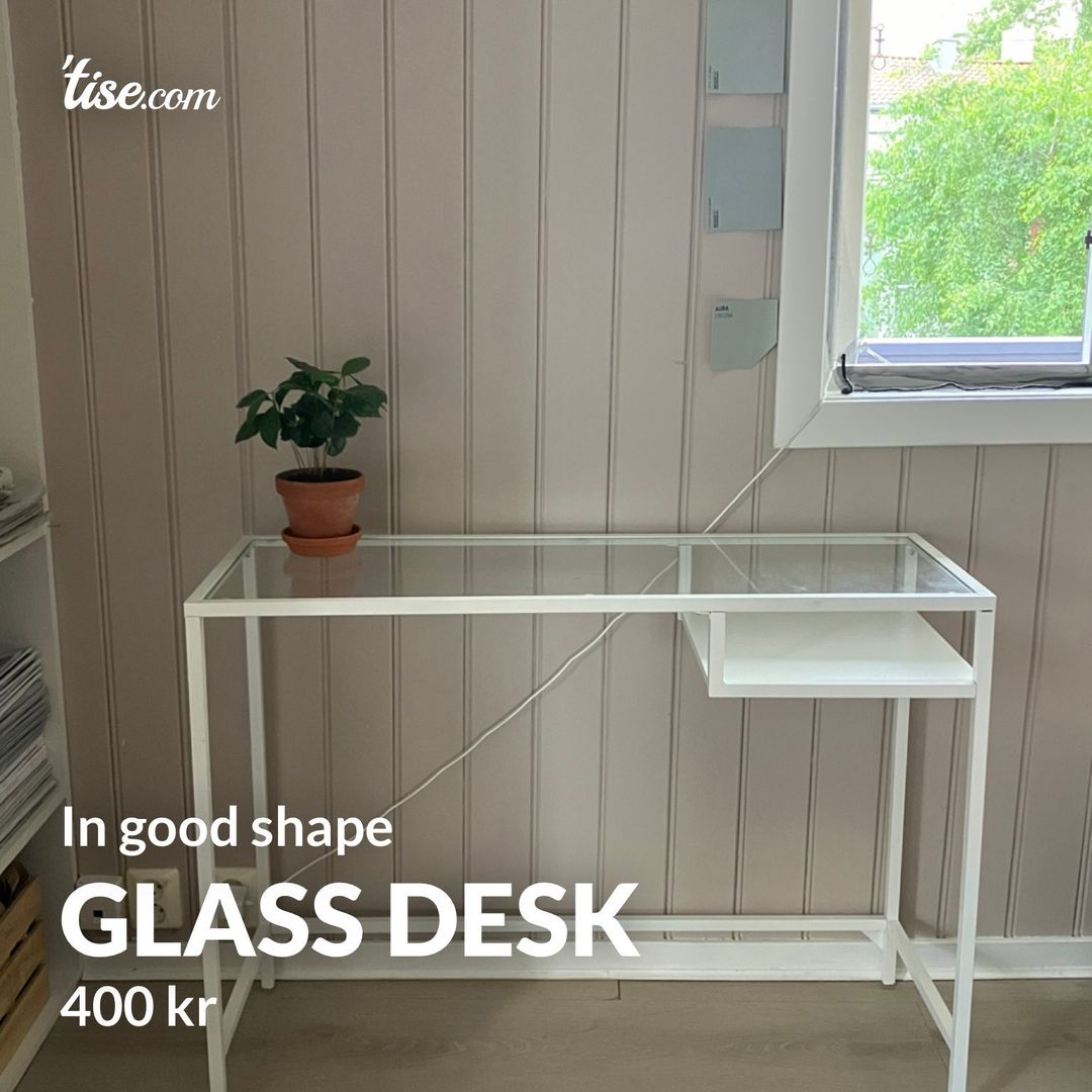 Glass desk