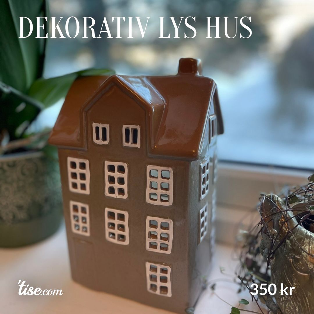 Dekorativ lys hus