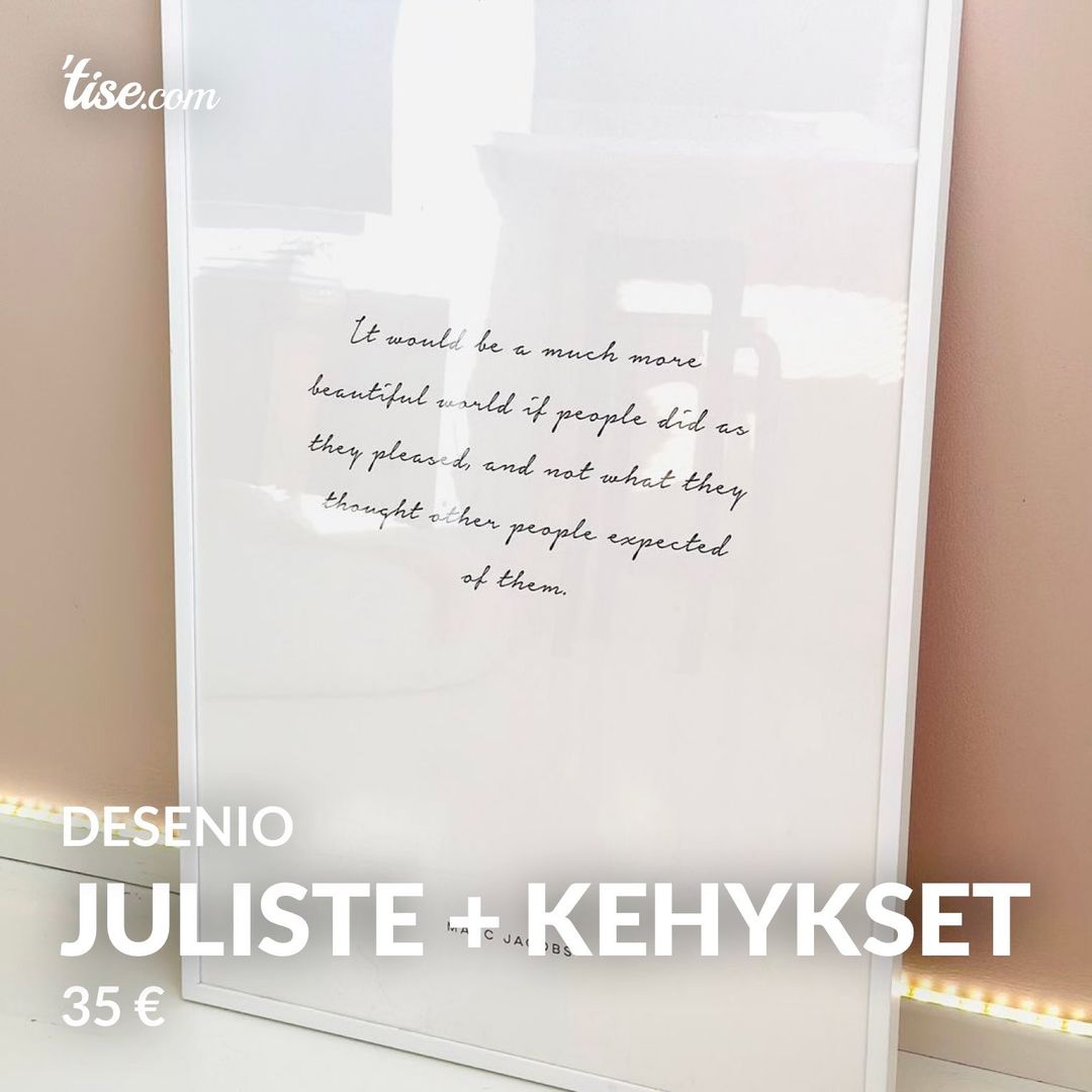 Juliste + kehykset