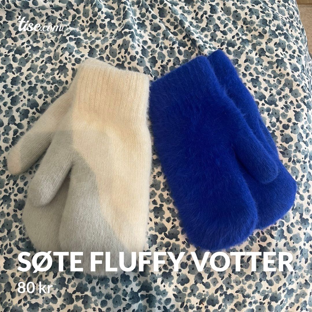 søte fluffy votter