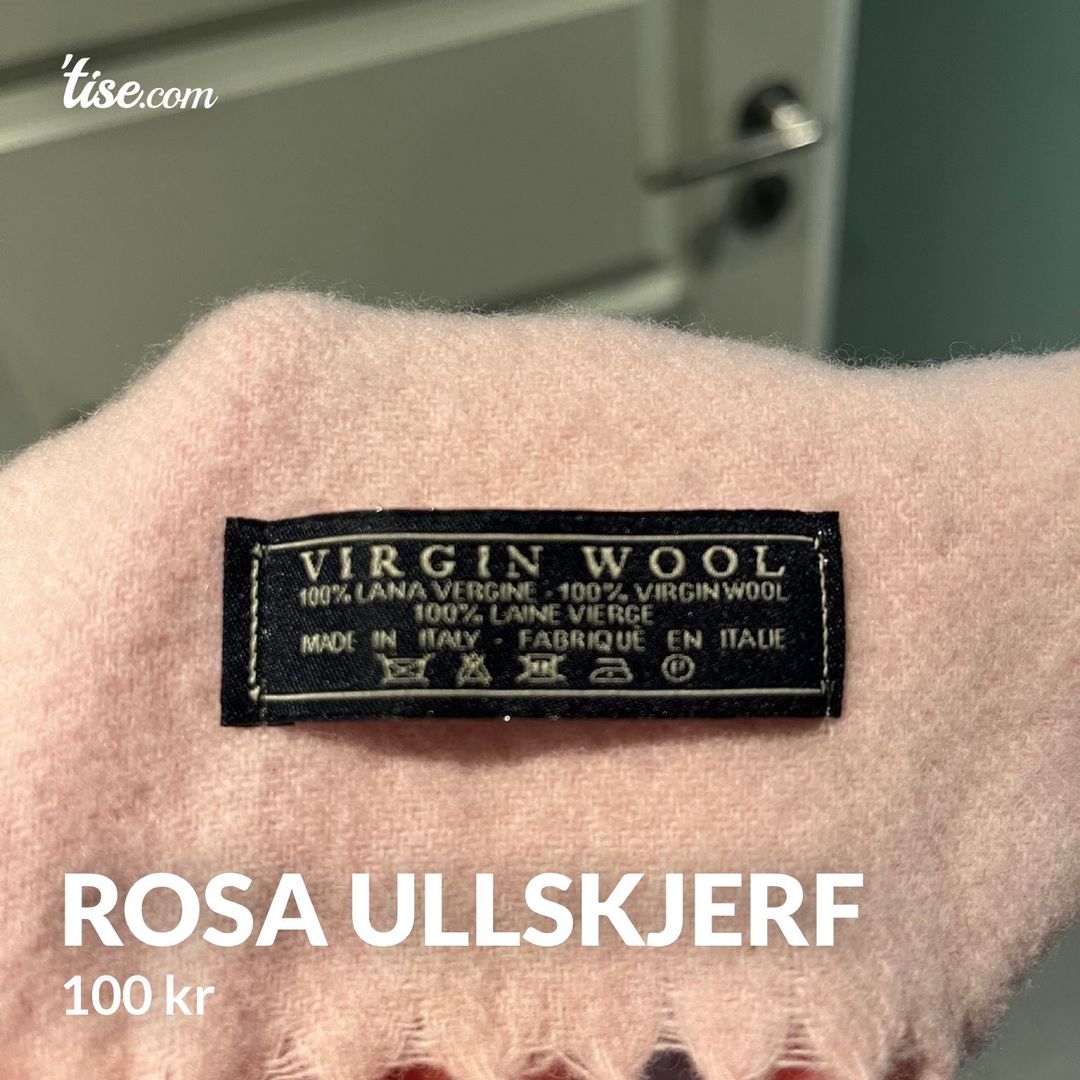 Rosa ullskjerf