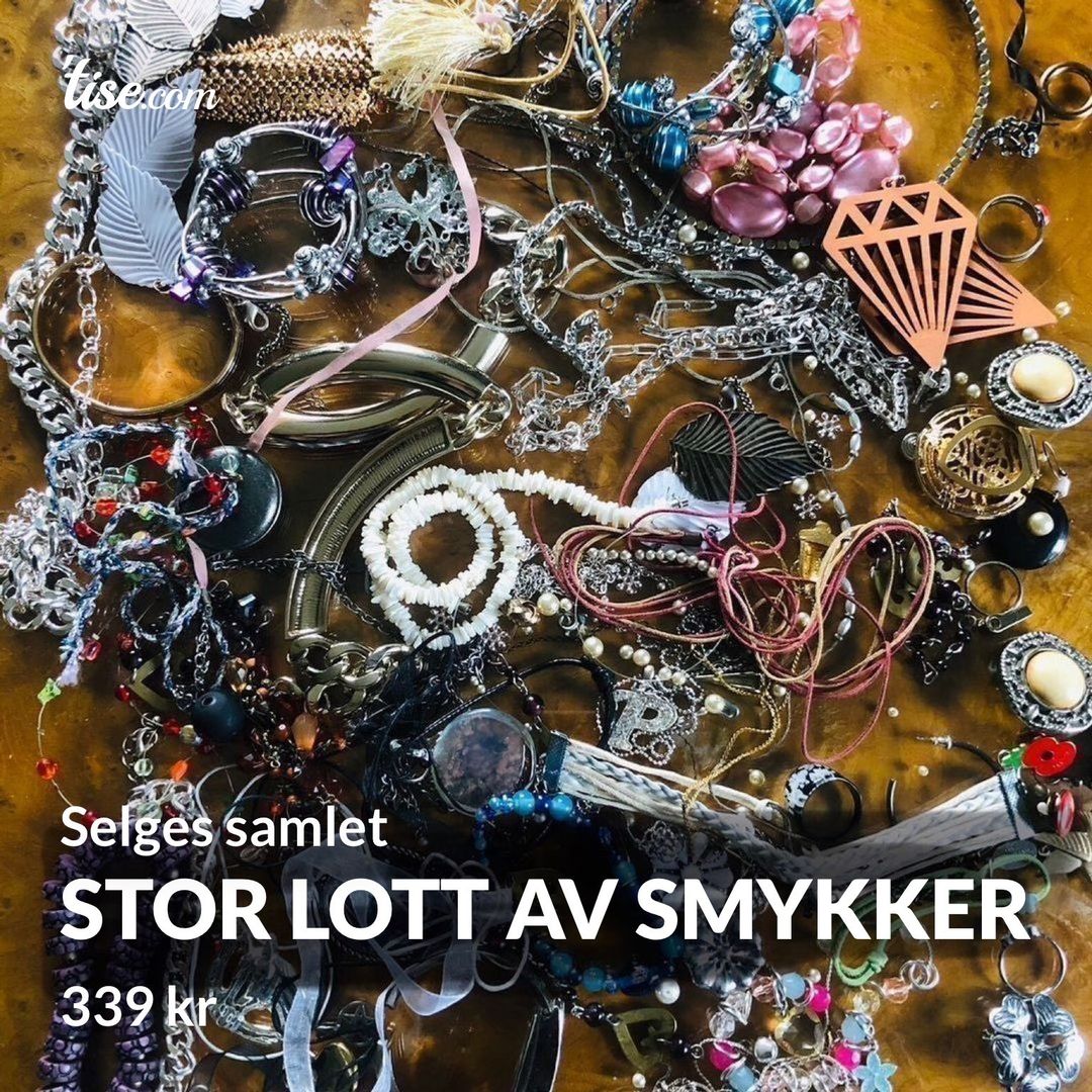 STOR lott av smykker