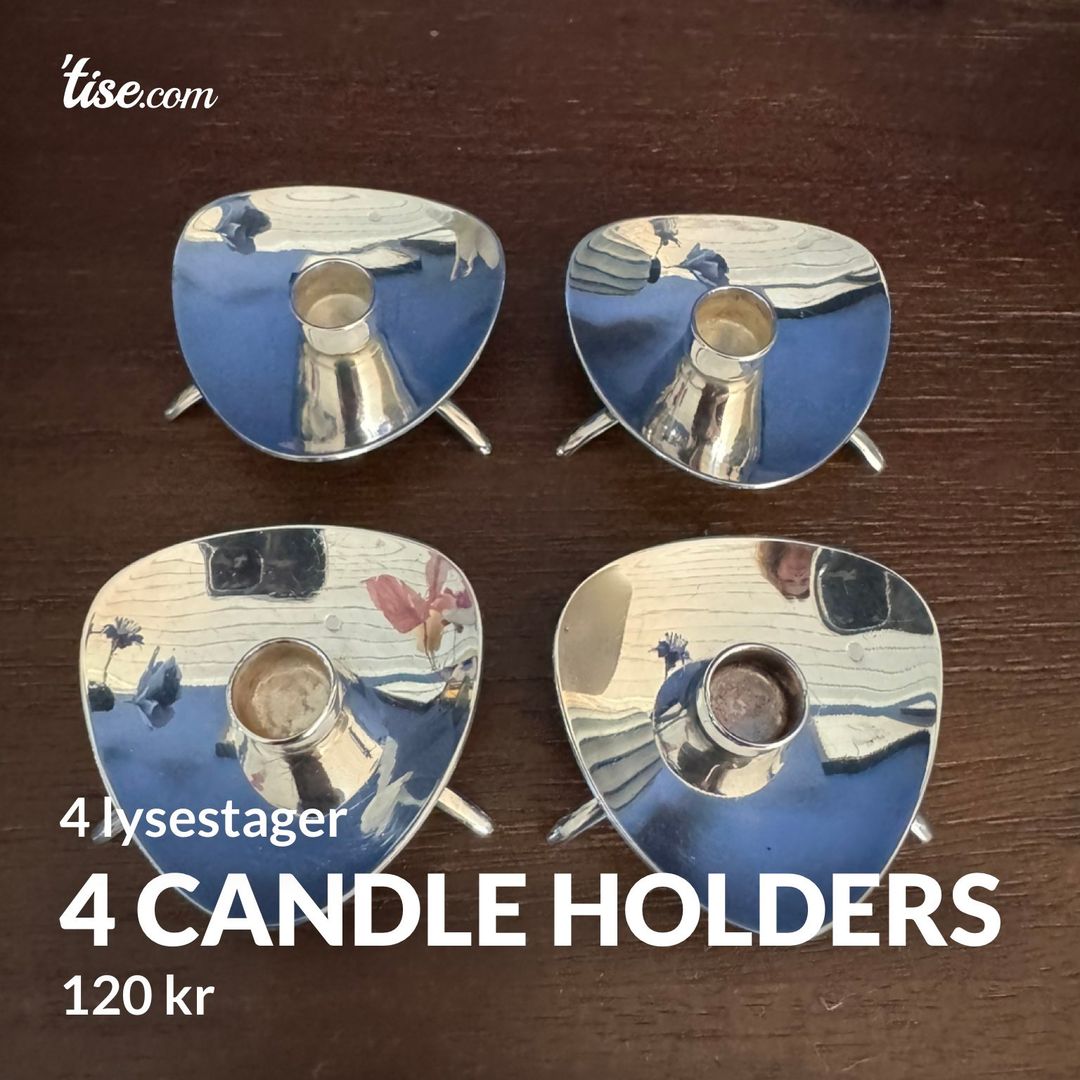 4 candle holders