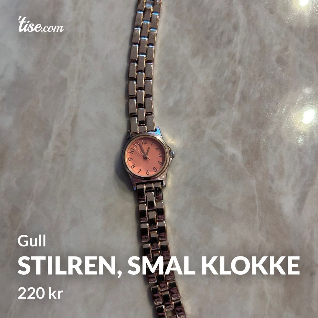 Stilren, smal klokke