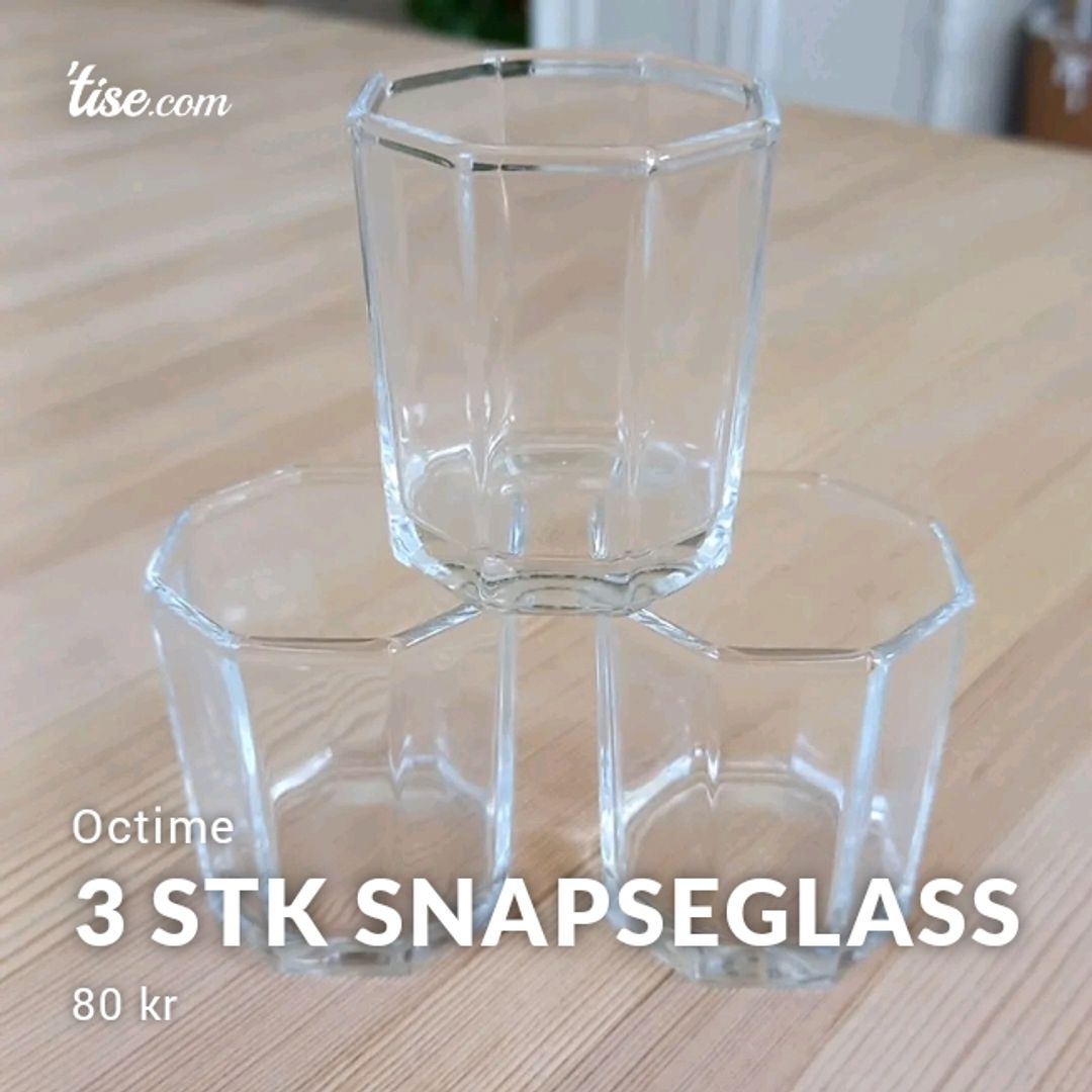 3 Stk Snapseglass