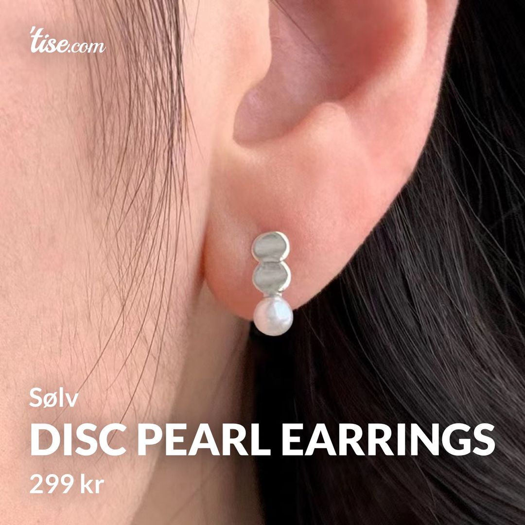 Disc Pearl Earrings