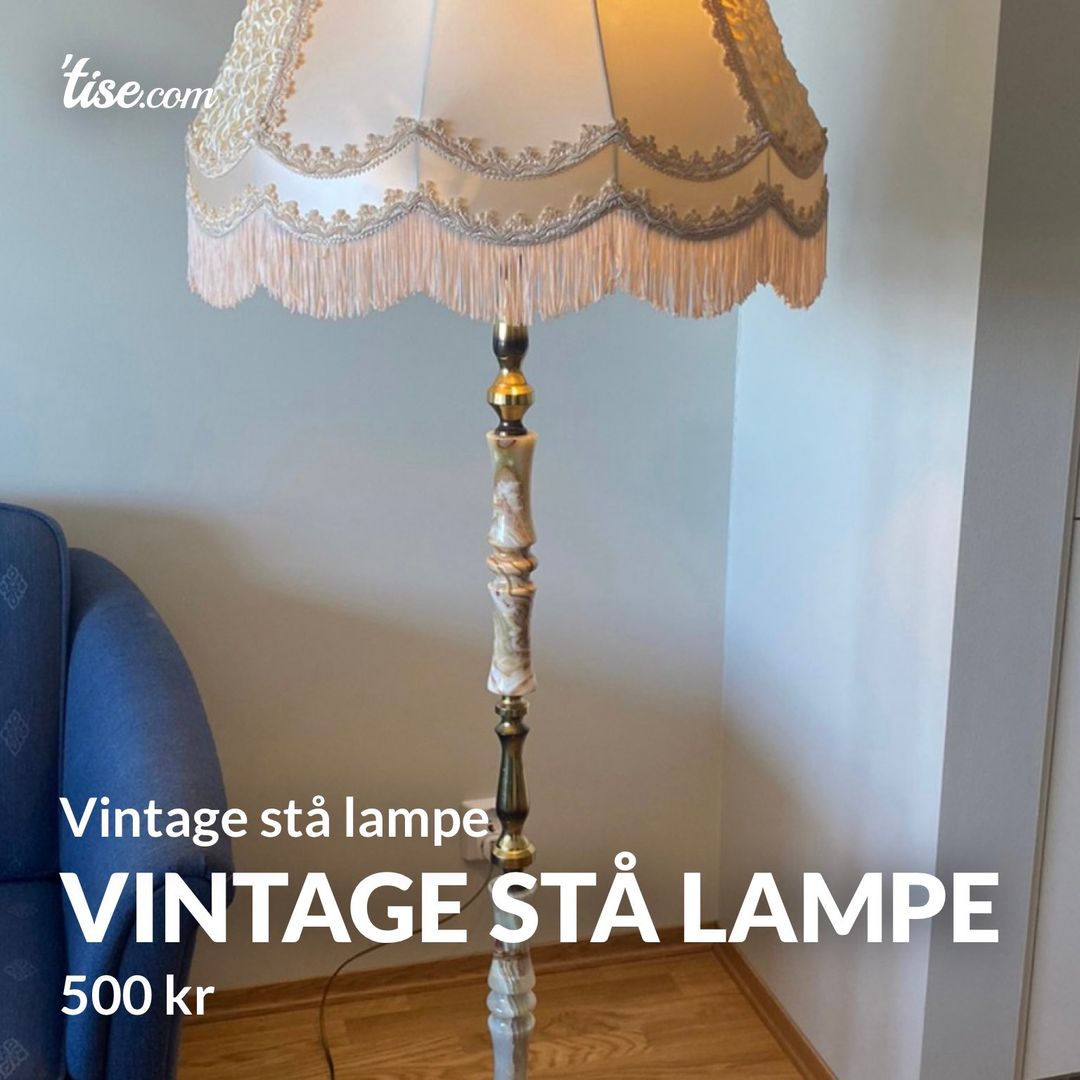 Vintage stå lampe