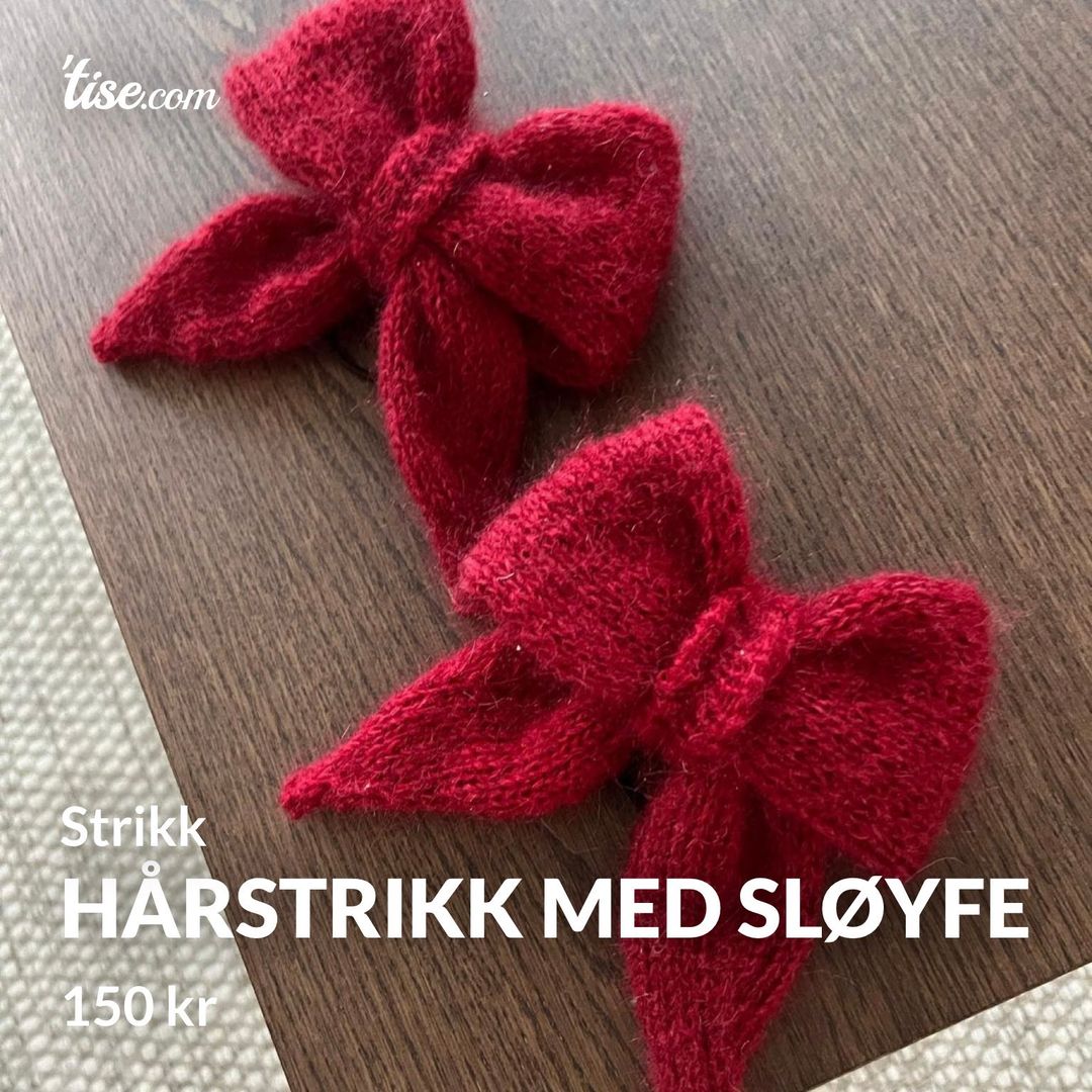 Hårstrikk med sløyfe