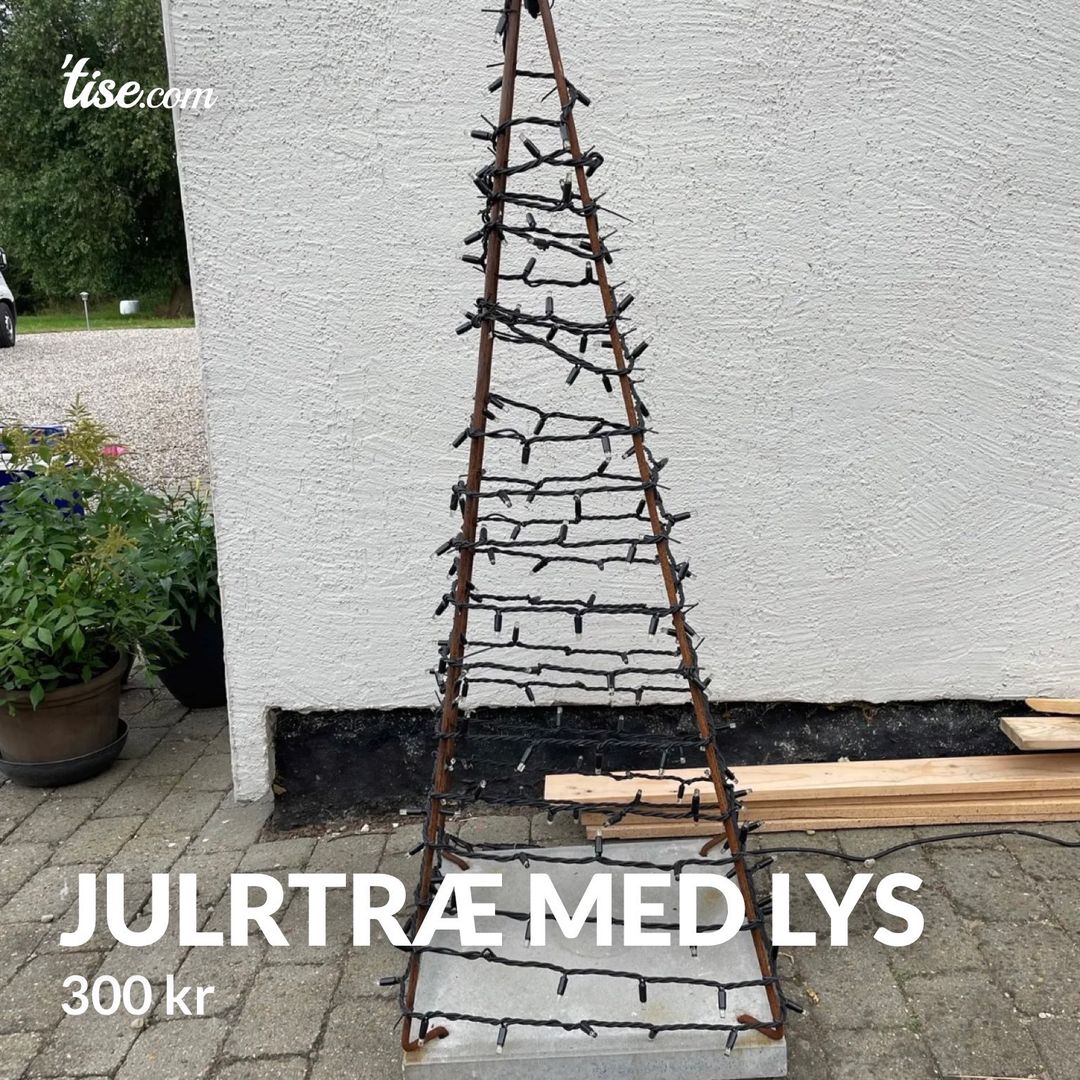 Julrtræ med lys