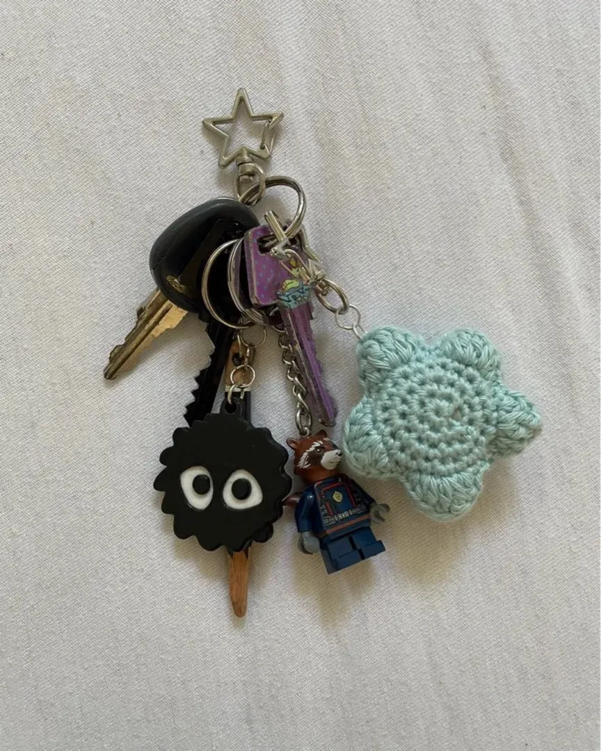 Crocheted keychain