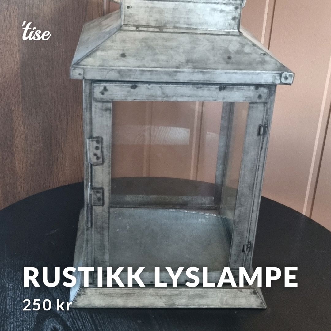 Rustikk lyslampe