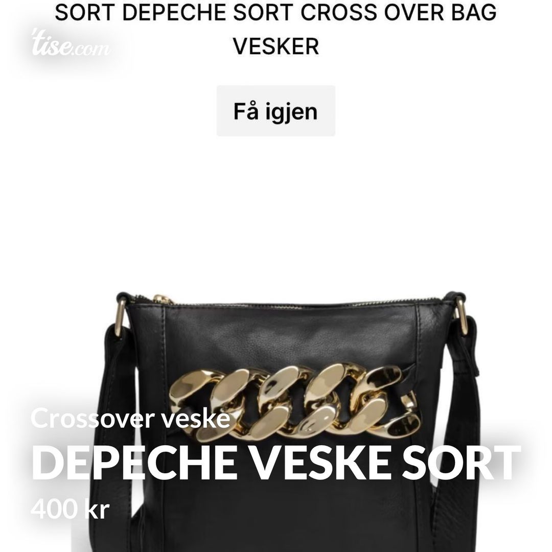 Depeche veske sort