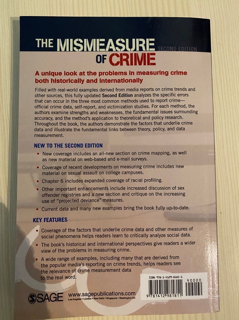 Mismeasure of crime