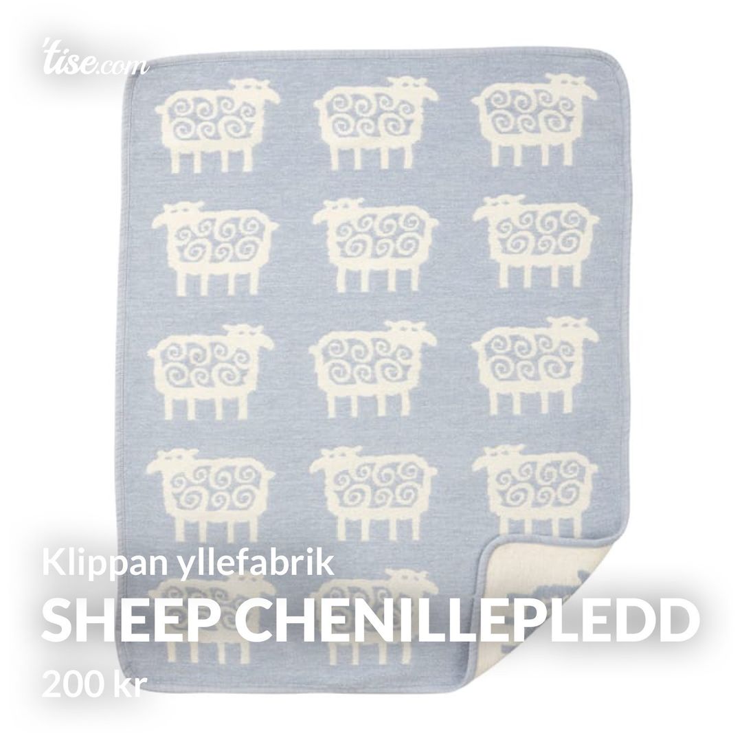 Sheep chenillepledd