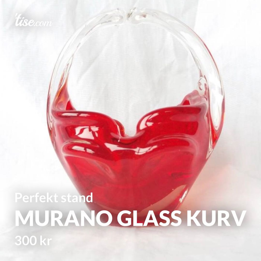 Murano glass kurv