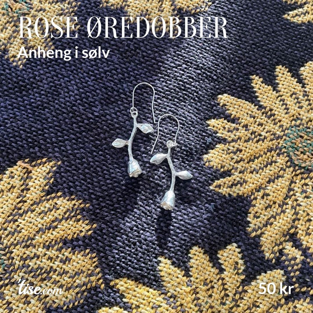 Rose øredobber