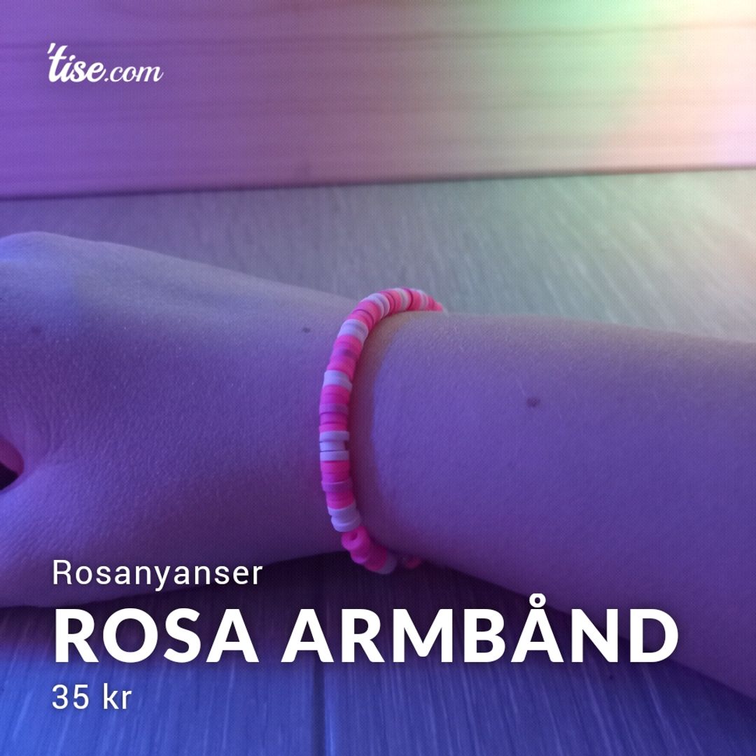 Rosa armbånd