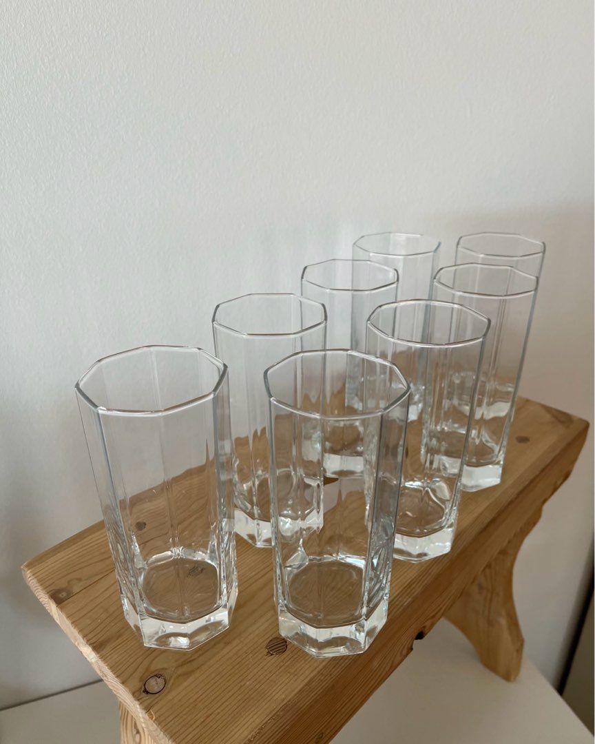 Ottekantede glas