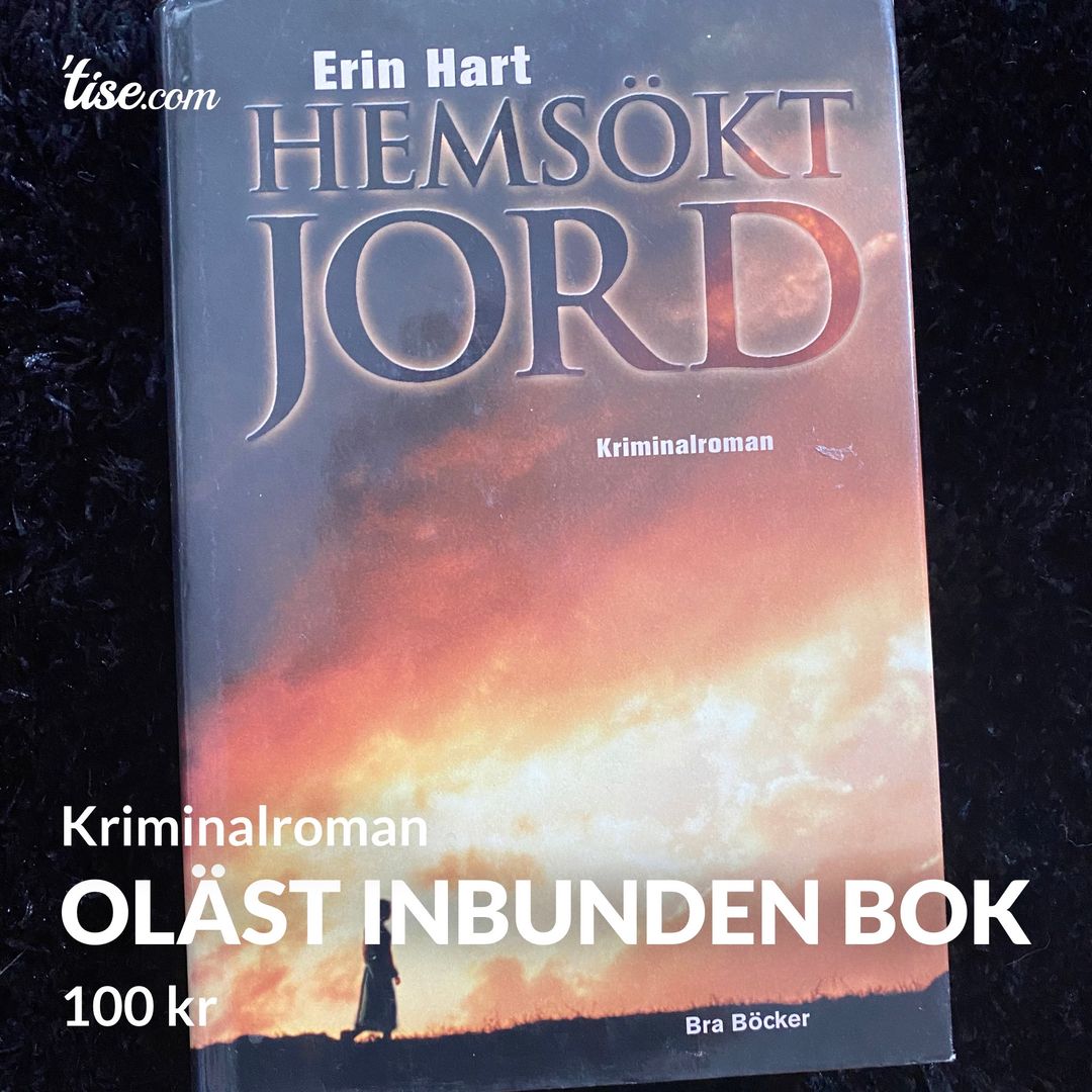 Oläst inbunden bok