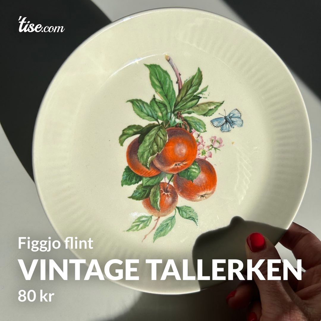 Vintage tallerken