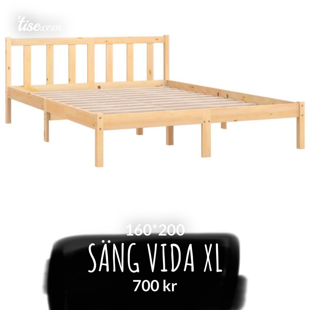 Säng Vida xl