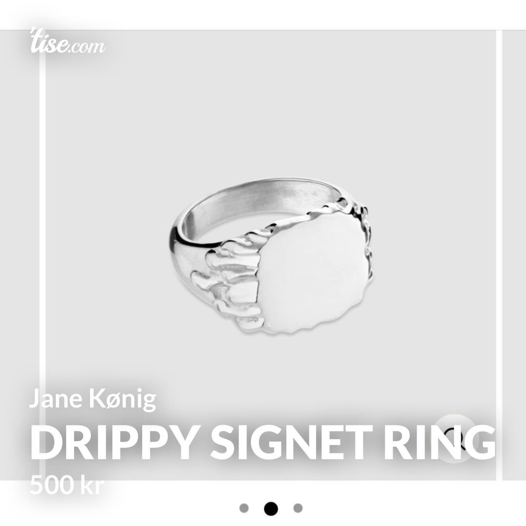 Drippy signet ring