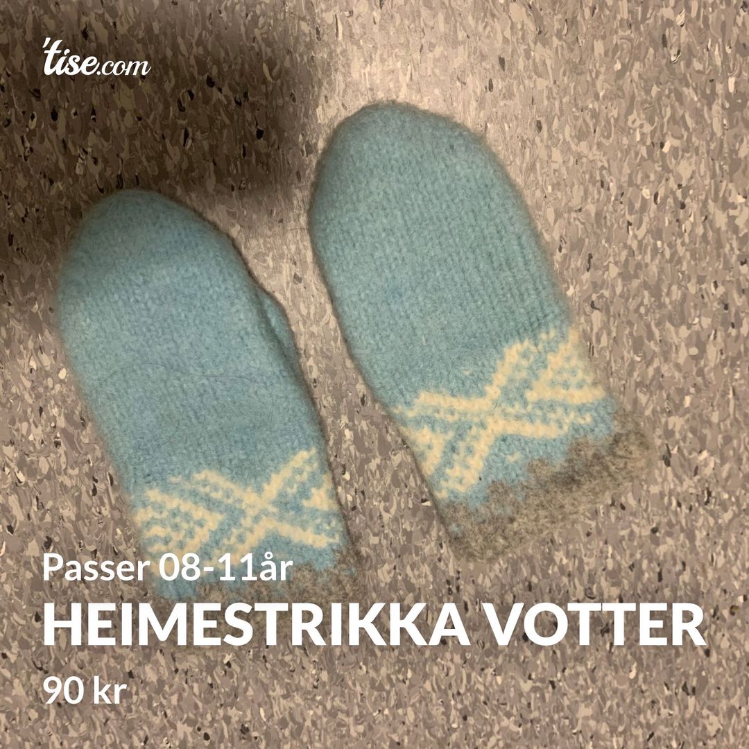 Heimestrikka votter