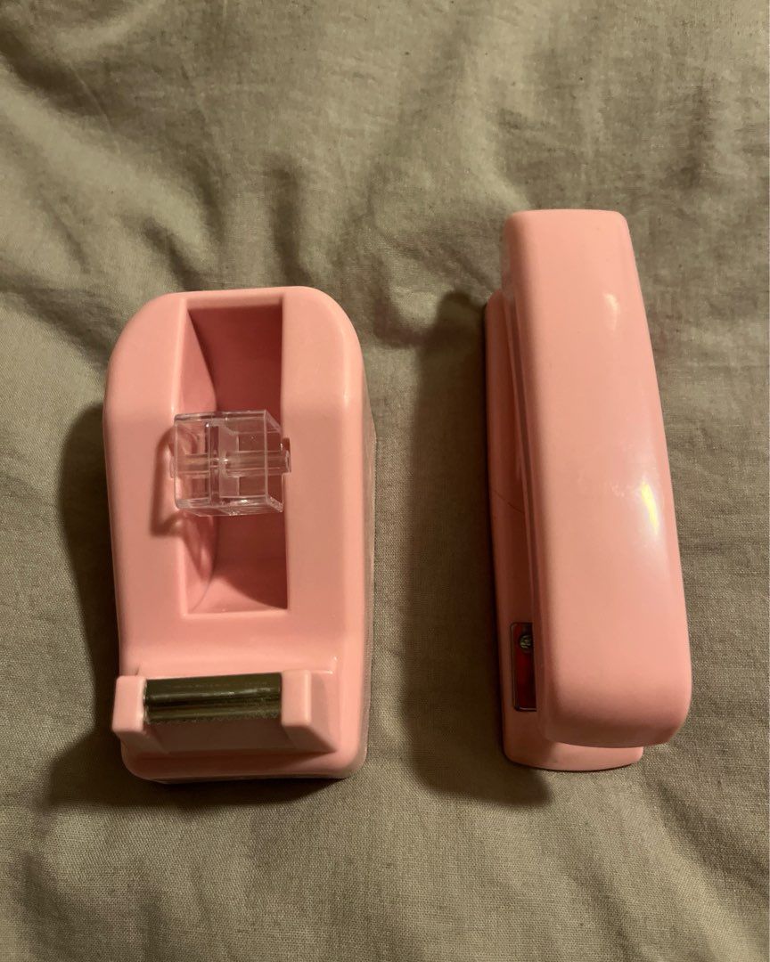 Pink tape dispenser