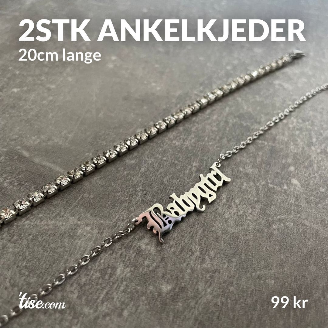 2stk ankelkjeder