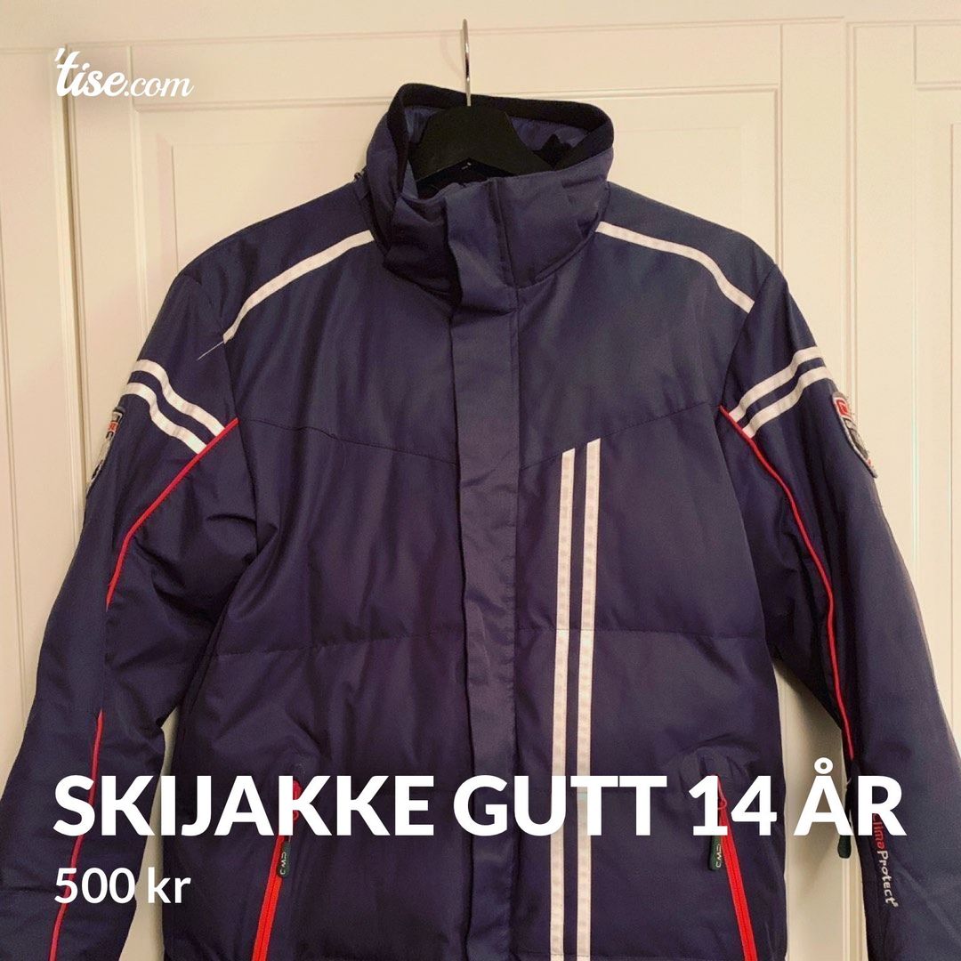 Skijakke gutt 14 år