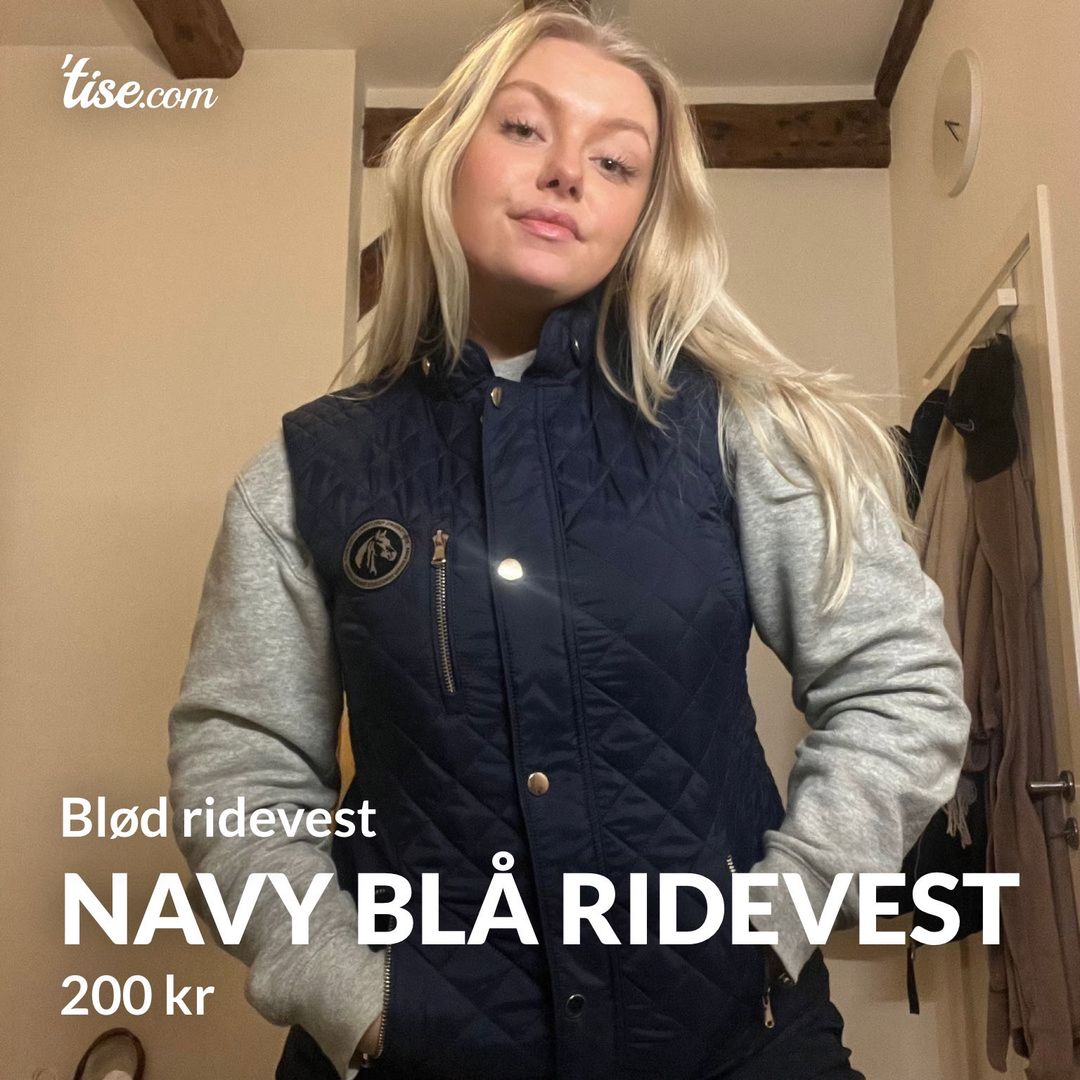 Navy blå ridevest