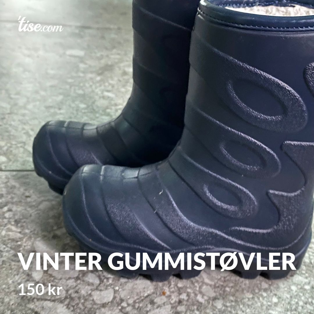 vinter gummistøvler