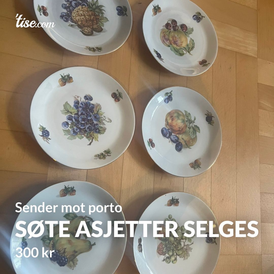 Søte asjetter selges