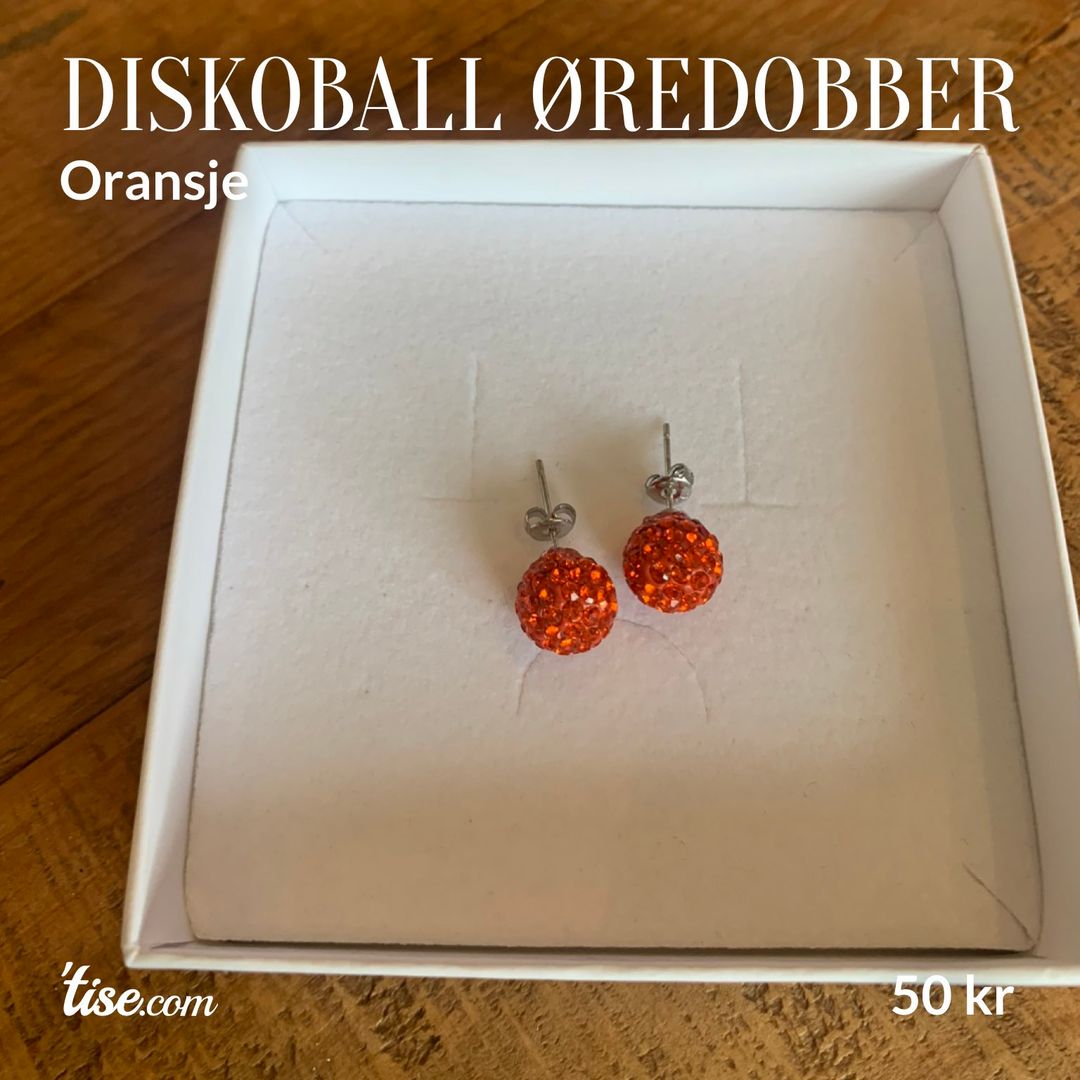 Diskoball øredobber